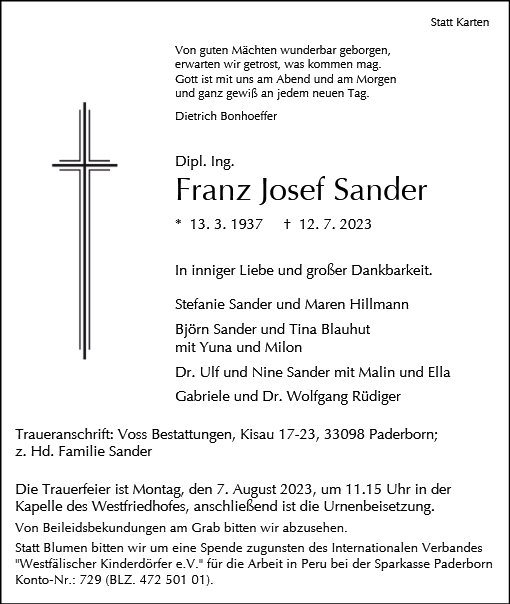 Franz Josef Sander