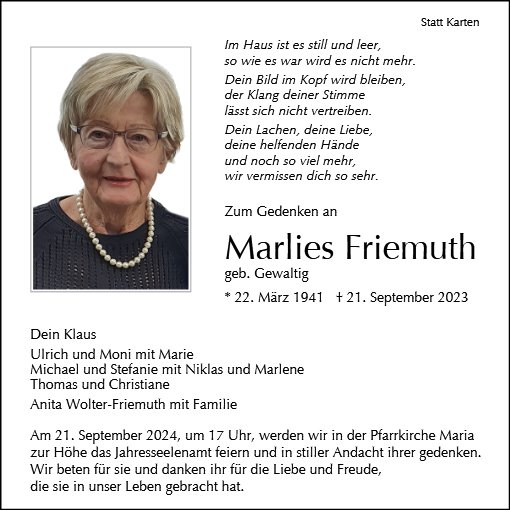 Marlies Friemuth