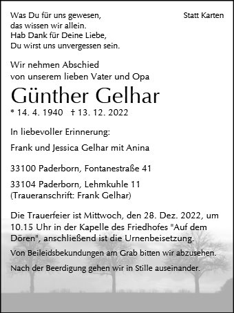 Günther Gelhar