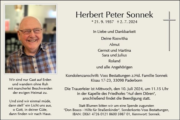 Herbert Peter Sonnek