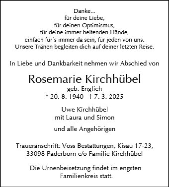 Rosemarie Kirchhübel