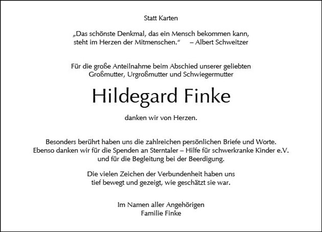 Hildegard Finke