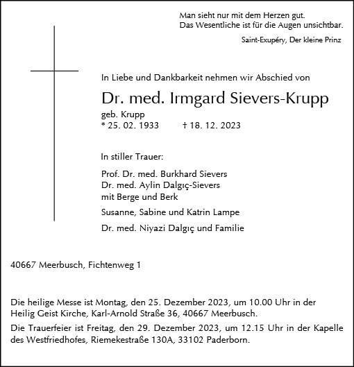Irmgard Sievers-Krupp