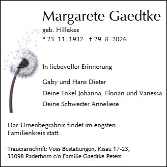 Margarete Gaedtke