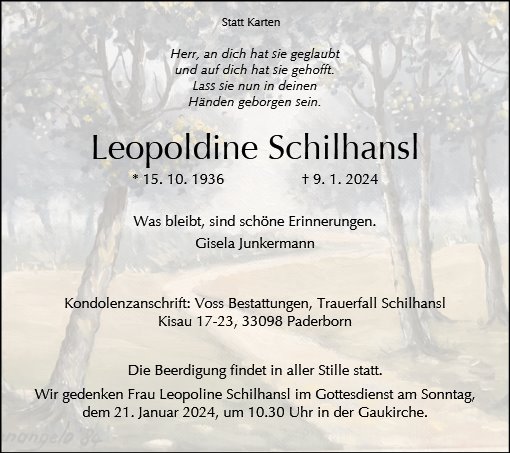 Leopoldine Schilhansl