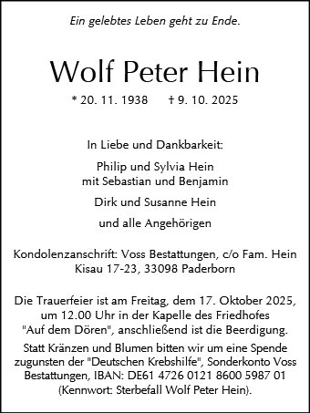 Wolf Peter Hein