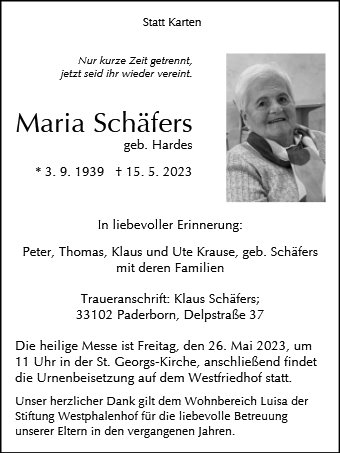 Maria Schäfers