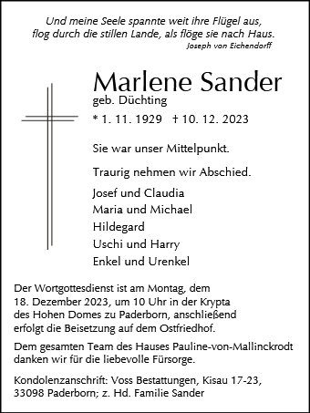 Marlene Sander