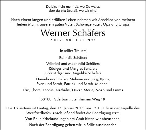 Werner Schäfers