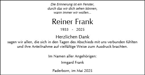 Reiner Frank