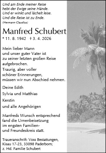 Manfred Schubert