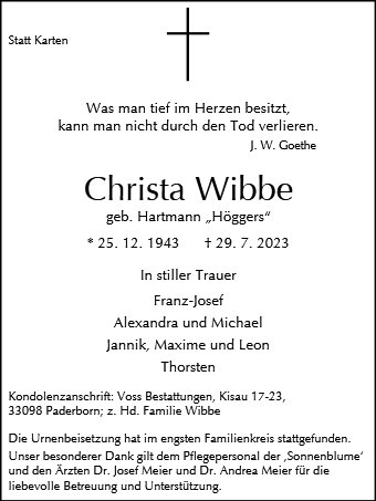 Christa Wibbe