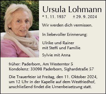 Ursula Lohmann