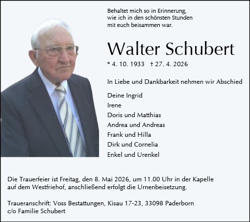 Walter Schubert
