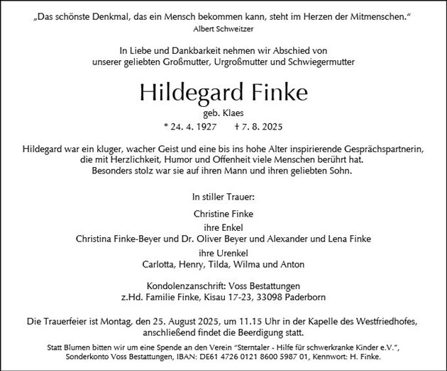 Hildegard Finke