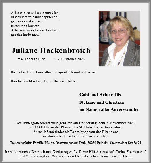 Juliane Hackenbroich