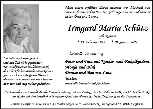 Irmgard Maria Schütz