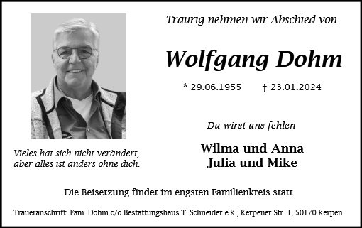 Wolfgang Dohm