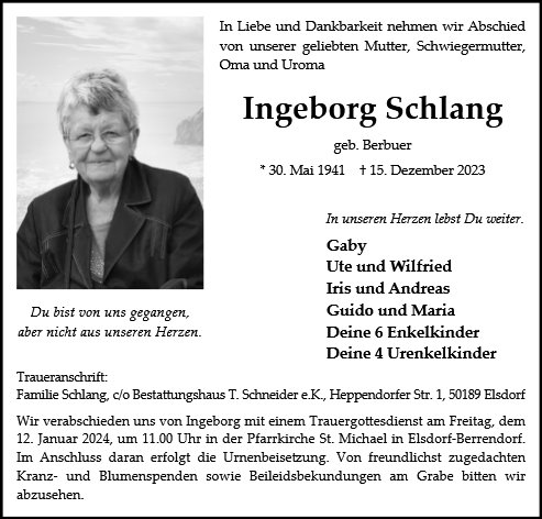 Ingeborg Schlang