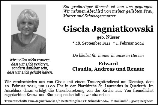 Gisela Maria Jagniatkowski