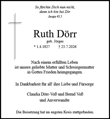 Ruth Dörr