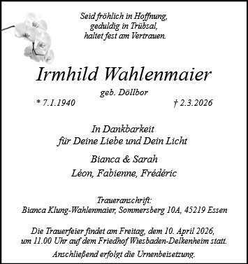 Irmhild Wahlenmaier