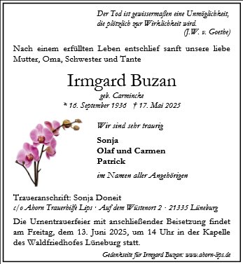 Irmgard Buzan