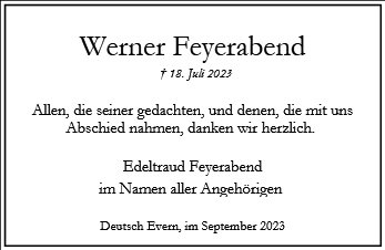 Werner Feyerabend