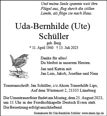 Uda-Bernhilde Schüller