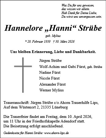 Hannelore Strübe