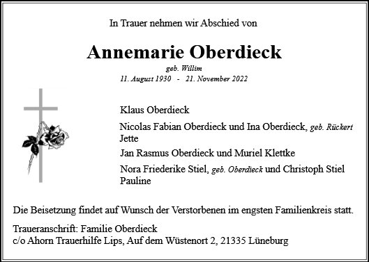Annemarie Oberdieck