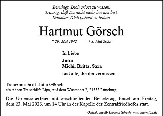 Hartmut Görsch