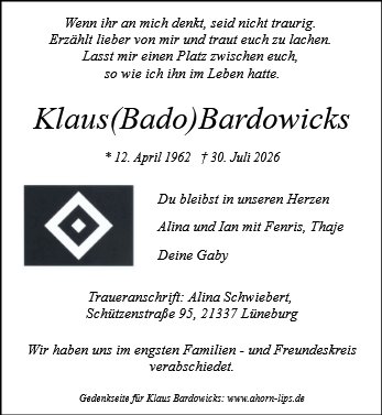 Klaus Bardowicks