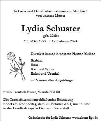 Lydia Schuster