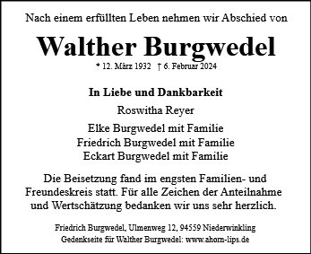Walther Burgwedel