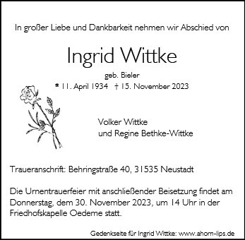 Ingrid Wittke