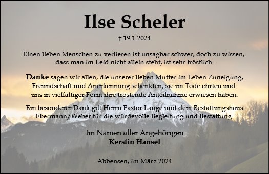 Ilse Scheler