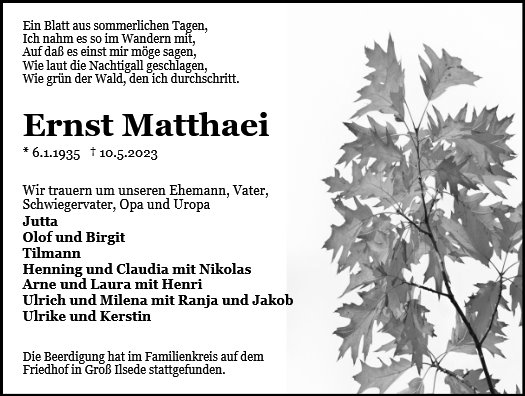 Ernst Matthaei
