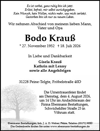 Bodo Krauß