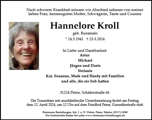 Hannelore Kroll