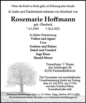Rosemarie Hoffmann