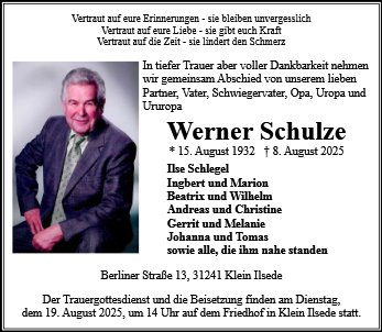 Werner Schulze