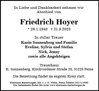 Friedrich Hoyer