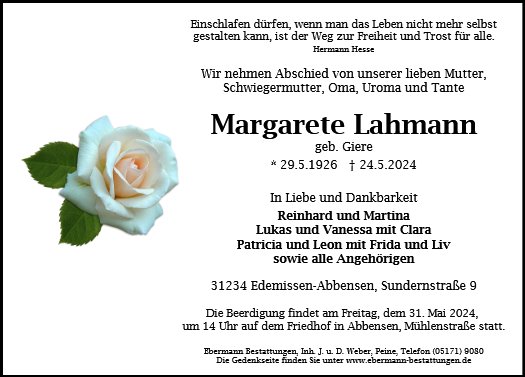 Margarete Lahmann