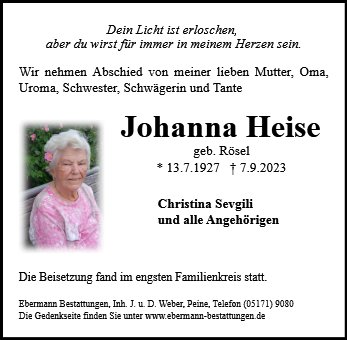 Johanna Heise