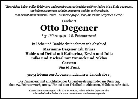 Otto Degener