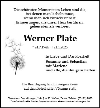 Werner Plate