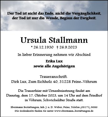 Ursula Stallmann