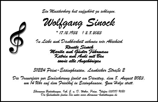 Wolfgang Sinock