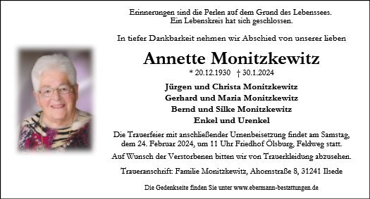 Annette Monitzkewitz